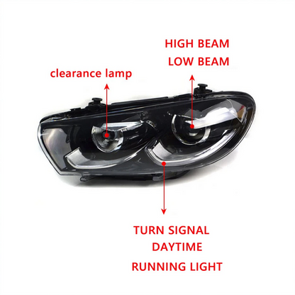 ART.4861 FARI ANTERIORI VW Scirocco 09-17