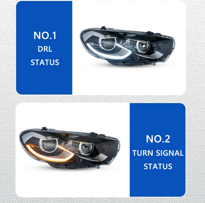ART.4861 FARI ANTERIORI VW Scirocco 09-17