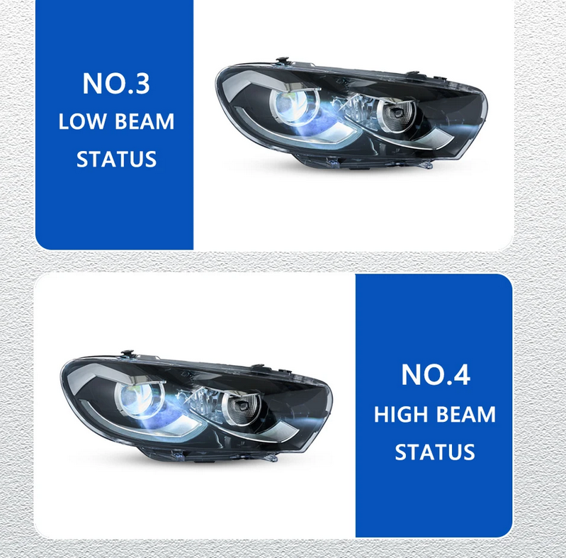 ART.4861 FARI ANTERIORI VW Scirocco 09-17