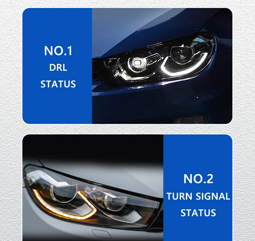 ART.4861 FARI ANTERIORI VW Scirocco 09-17