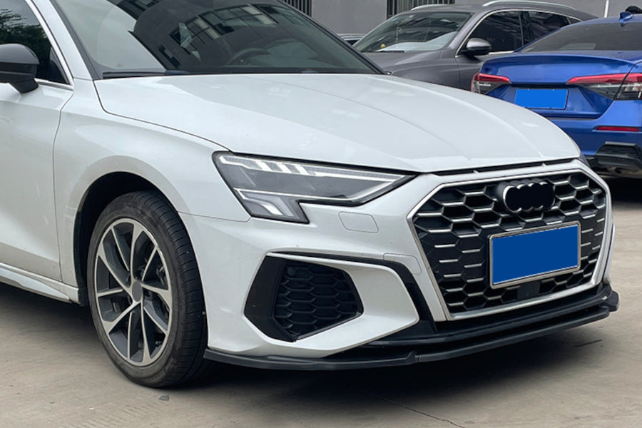 ✨Glossy black SPLITTER suitable for AUDI A3 8Y 2020+ Sedan Hatchback✨ 