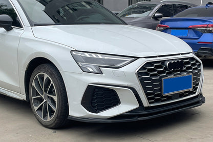 ✨Glossy black SPLITTER suitable for AUDI A3 8Y 2020+ Sedan Hatchback✨ 