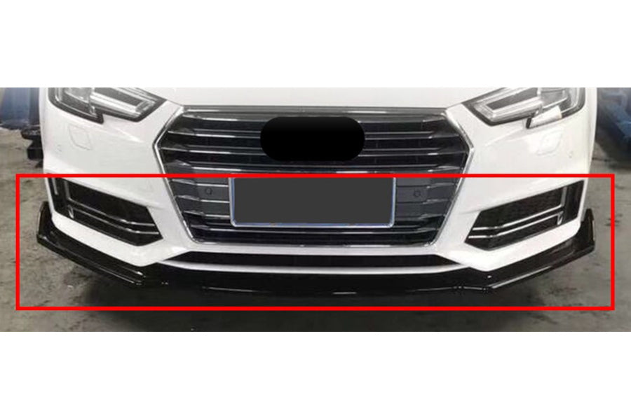 ✨✨BLACK GLOSSY UNDER BUMPER SUITABLE FOR Audi A4 B9 2015+ Sedan front ✨✨ 