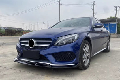 🔥Splitter NERO LUCIDO adatto PER Mercedes W205 2014 – 2021 AMG SPORT LINE🔥