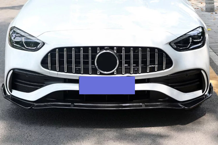 🔥SPLITTER NERO LUCIDO adatto PER Mercedes C class W206 2021+🔥