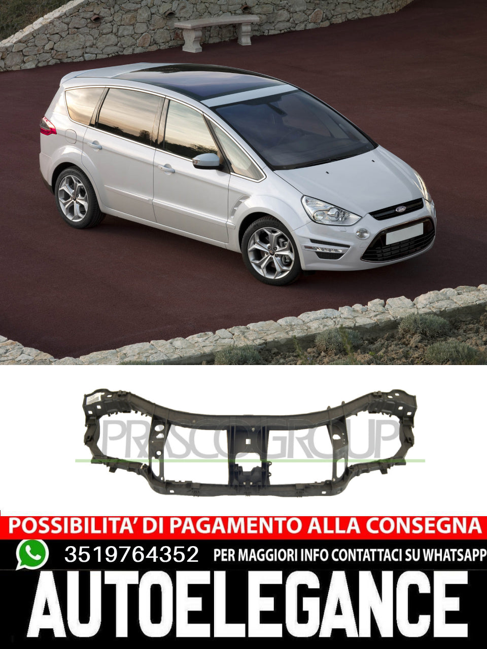 Frontale anteriore completo per Galaxy 06-10 Mondeo 07-14 S-Max 06-15  1711073
