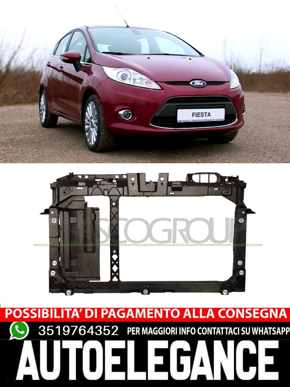 FRONTALE ANTERIORE COMPLETO MOD. BENZINA 1.0 80 HP-1.6 105 HP/DIESEL 1.5 1800028