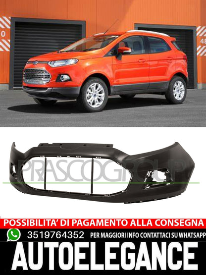 Prasco Bumper for Ford WITH PRIMER HEADLIGHT WASHER TRACKS 1838084