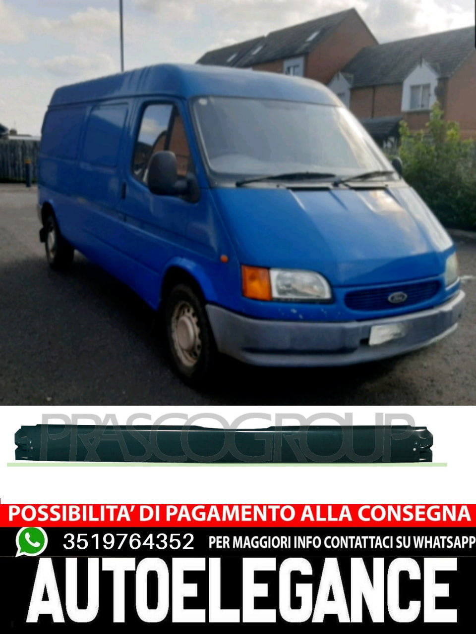 Paraurti Prasco Posteriore Per Ford Transit  7312975