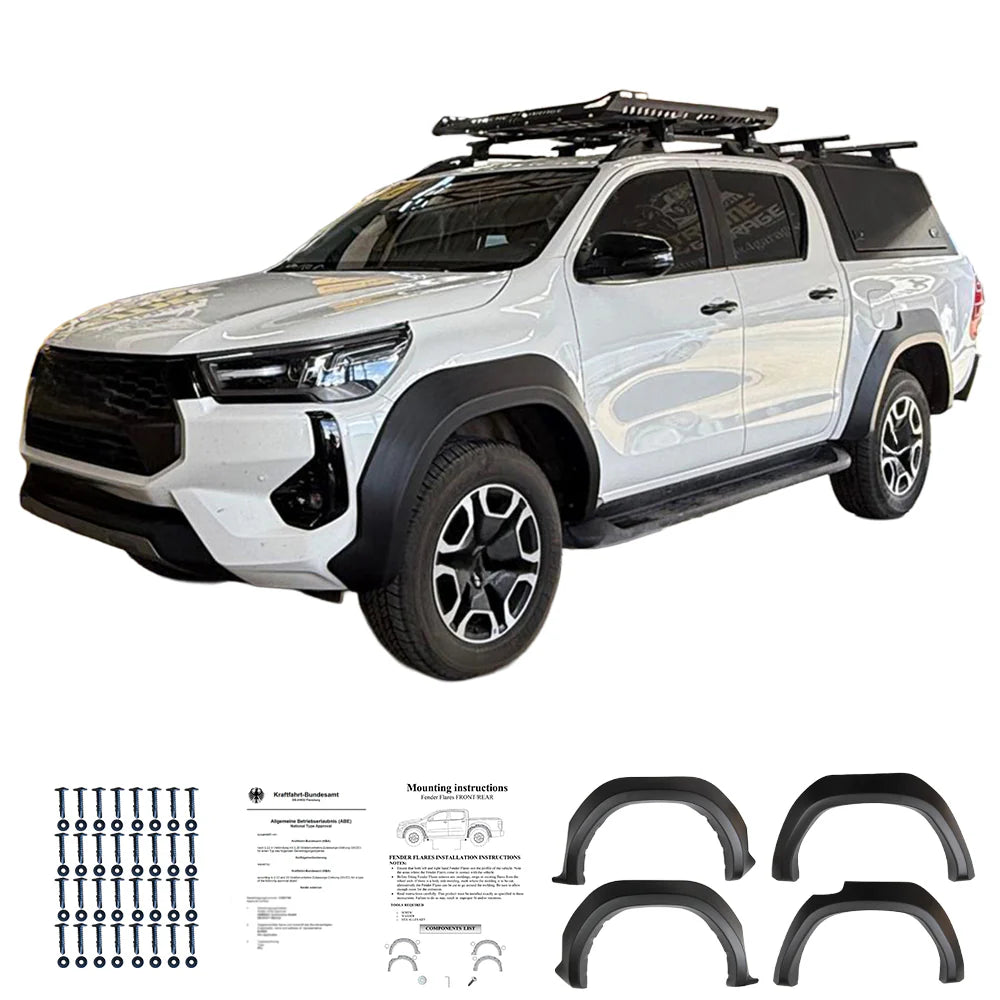 💫ART.2952 Parafanghi Allargati TOYOTA Hilux 8Th Generation Facelift 💫