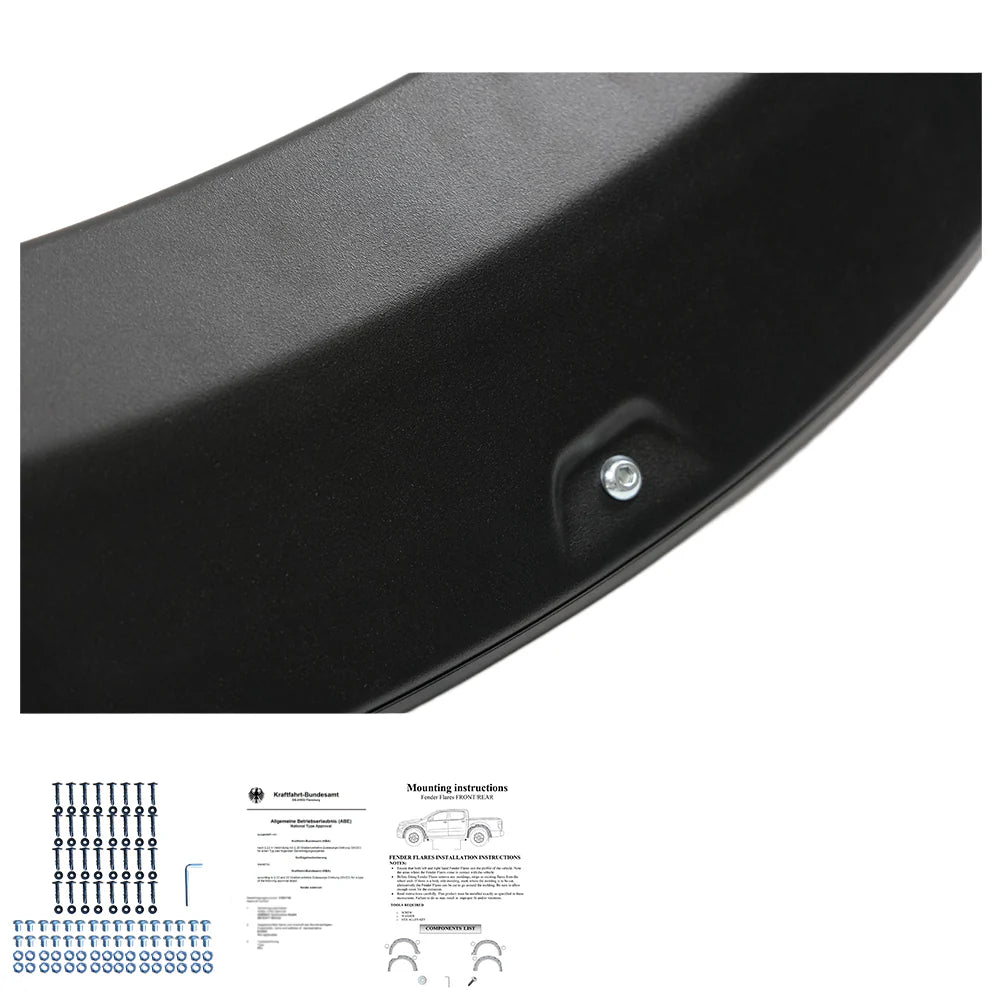 💫ART.4074 Parafanghi Allargati per FORD Ranger T9 2022+ with ABE TÜV (Jumbo)💫