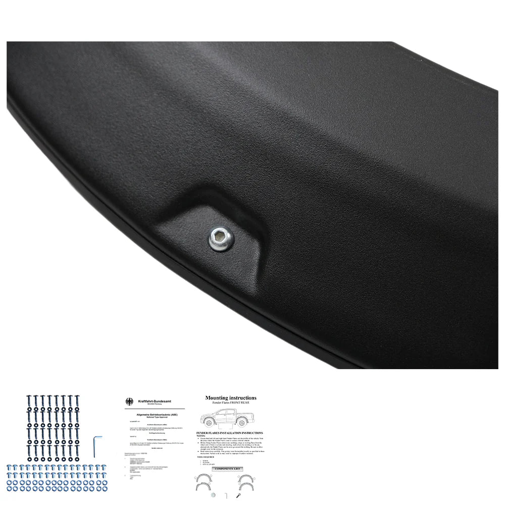 💫ART.4074 Parafanghi Allargati per FORD Ranger T9 2022+ with ABE TÜV (Jumbo)💫