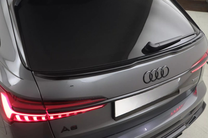 ⭐ Estensione Spoiler Posteriore compatibile con AUDI S6 C8 Avant 2019+ Nero Lucido ⭐