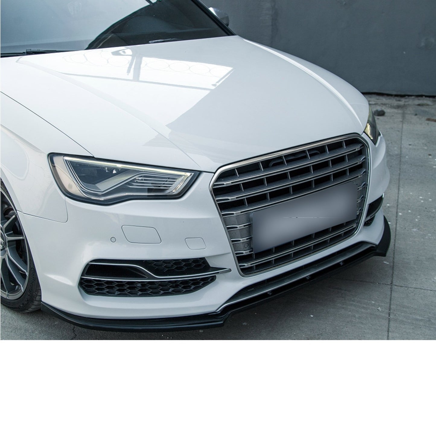 💕SPLITTER   ADATTO PER  AUDI S3 8V BERLINA NERO  LUCIDO 💕