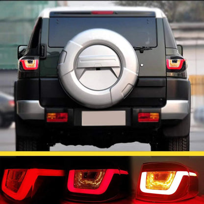 Fanali posteriori a LED per Toyota FJ Land Cruiser 2007-2017 12V 42W ABS, materiale PMMA