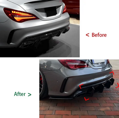 ART.5084 FLAP DIFFUSORE MERCEDES  CLA C117 CLA45 AMG 2016-2019 NERO LUCIDO