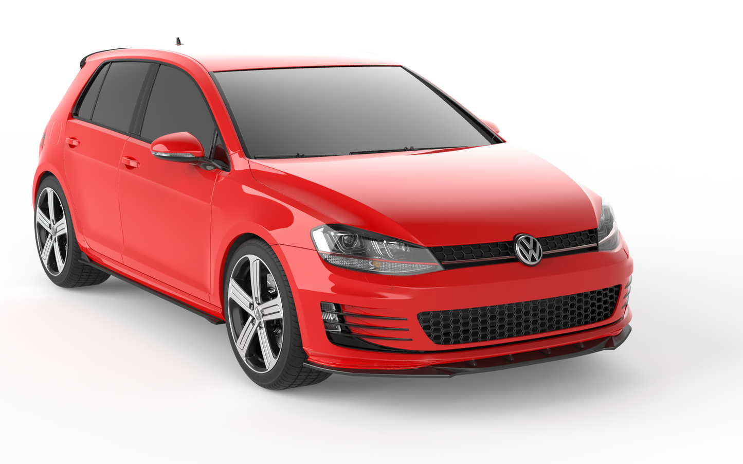 💕SPLITTER ANTERIORE VW Golf GTI Mk7 (2013–2016) Nero Lucido💕