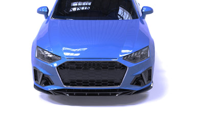 💕SPLITTER ANTERIORE Audi A4 S-Line / S4 B9 Facelift (2019–2024) Nero Lucido💕