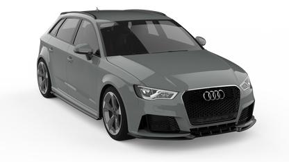 💕SPLITTER ANTERIORE Audi RS3 8V Sportback (2015–2016) Nero Lucido💕