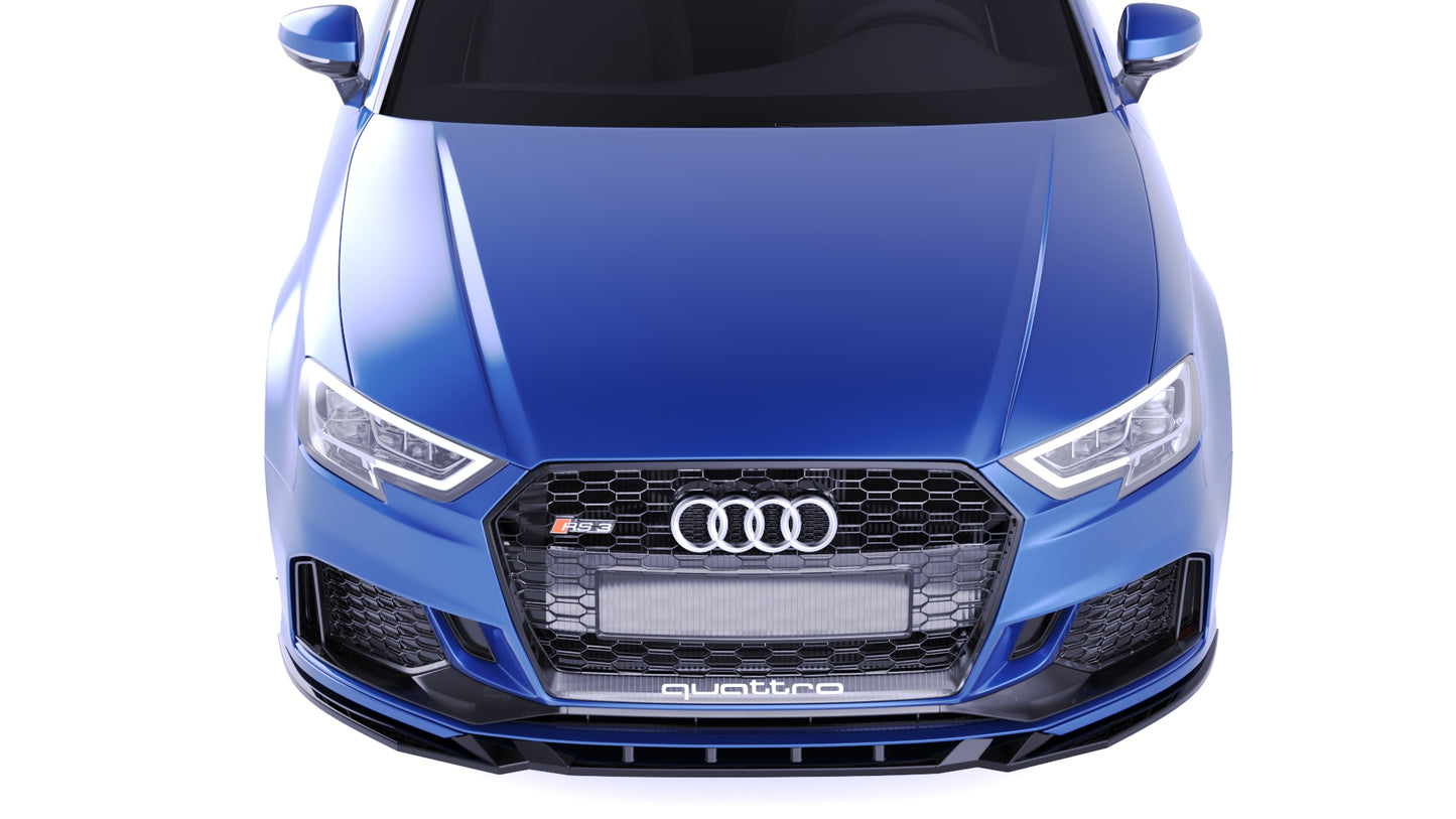 💕SPLITTER ANTERIORE Audi RS3 8V Facelift Sportback (2017–2020) Nero Lucido💕