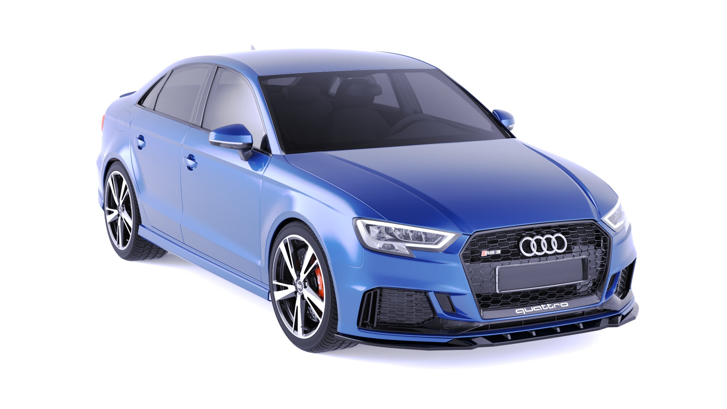 💕SPLITTER ANTERIORE Audi RS3 8V Facelift Sportback (2017–2020) Nero Lucido💕