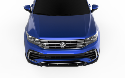 💕SPLITTER ANTERIORE VW Tiguan R / R-Line Mk2 Facelift (2020–2024) Nero Lucido💕