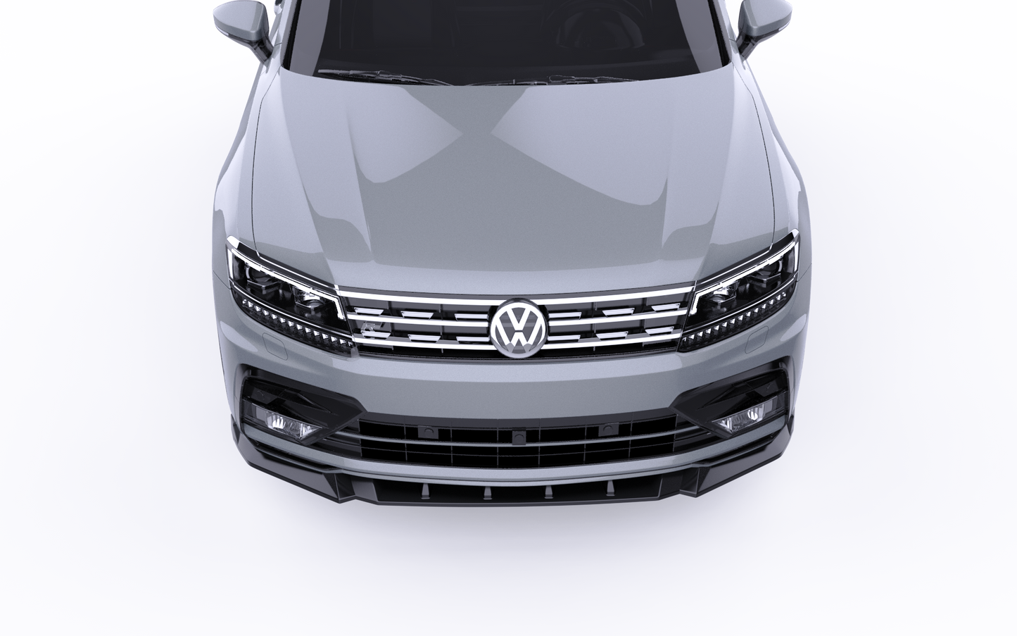 💕SPLITTER ANTERIORE VW Tiguan Mk2 R-Line (2015–2020) Nero Lucido💕