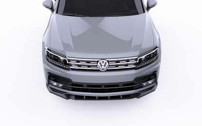 💕SPLITTER ANTERIORE VW Tiguan Mk2 R-Line (2015–2020) Nero Lucido💕