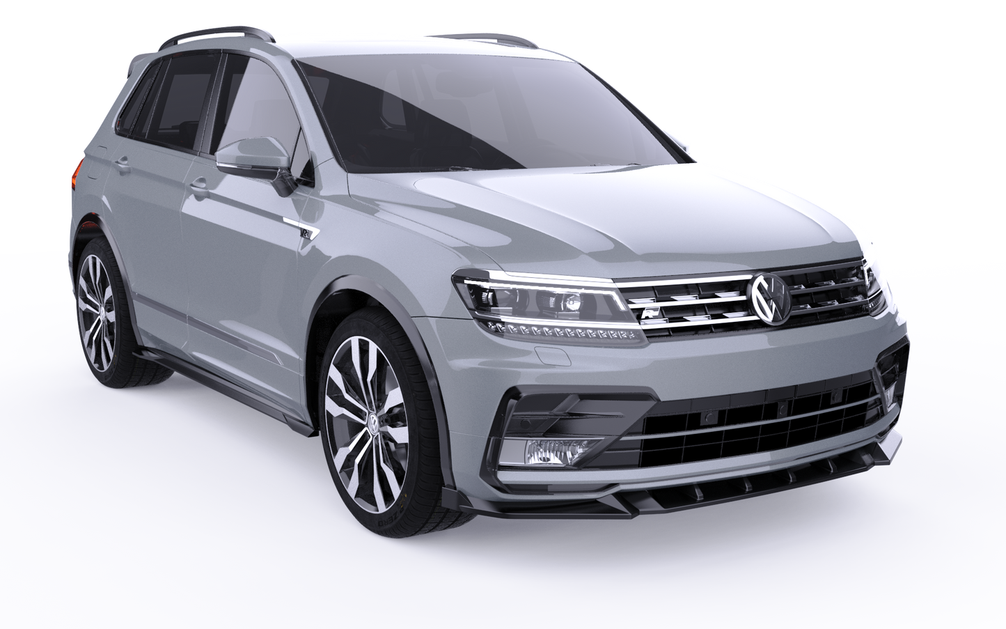 💕SPLITTER ANTERIORE VW Tiguan Mk2 R-Line (2015–2020) Nero Lucido💕