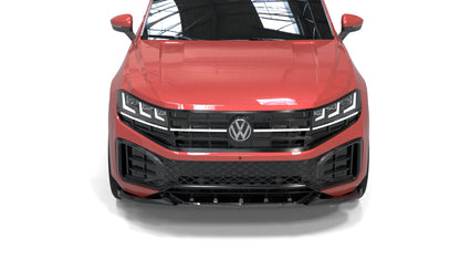 💕SPLITTER ANTERIORE VW Touareg Mk3 Facelift R-Line (2024+) Nero Lucido💕