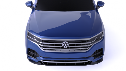 💕SPLITTER ANTERIORE for VW Touareg Mk3 R-Line (2018–2023) Nero Lucido💕