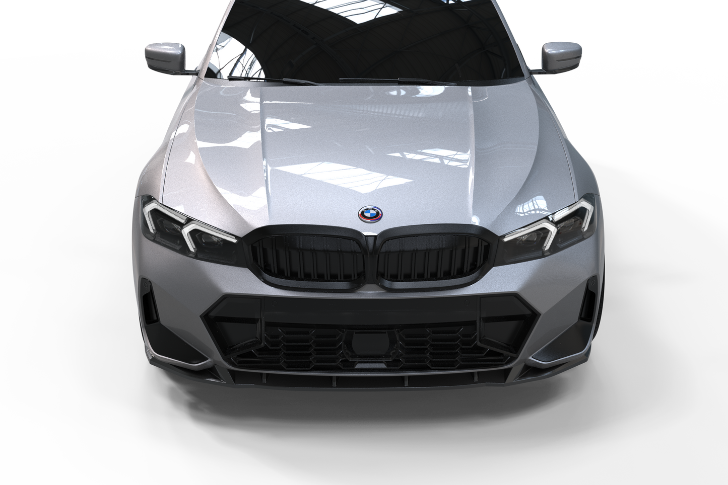 💕SPLITTER ANTERIORE BMW 3 Series G20/G21 M-Pack Facelift (2022+) Nero Lucido💕