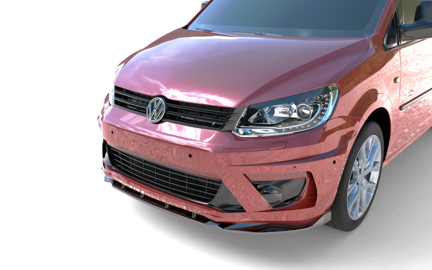💕SPLITTER ANTERIORE VW Caddy Mk4 (2015–2021) Nero Lucido 💕