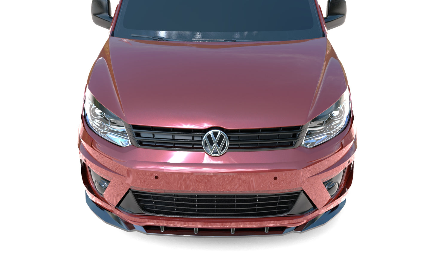 💕SPLITTER ANTERIORE VW Caddy Mk4 (2015–2021) Nero Lucido 💕