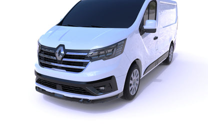 💕 Splitter Anteriore adatto per Renault Trafic (2023+) Nero Lucido ABS 💕