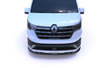 💕 Splitter Anteriore adatto per Renault Trafic (2023+) Nero Lucido ABS 💕
