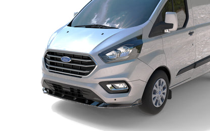 💕 Splitter Anteriore Adatto per Ford Transit Mk9 2020+ Nero Lucido ABS 💕