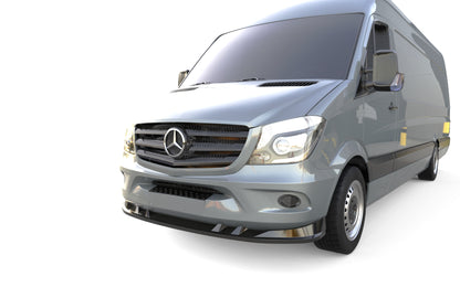 💕 Splitter Anteriore Adatto per Mercedes Sprinter W906 2014-2018 Nero Lucido 💕