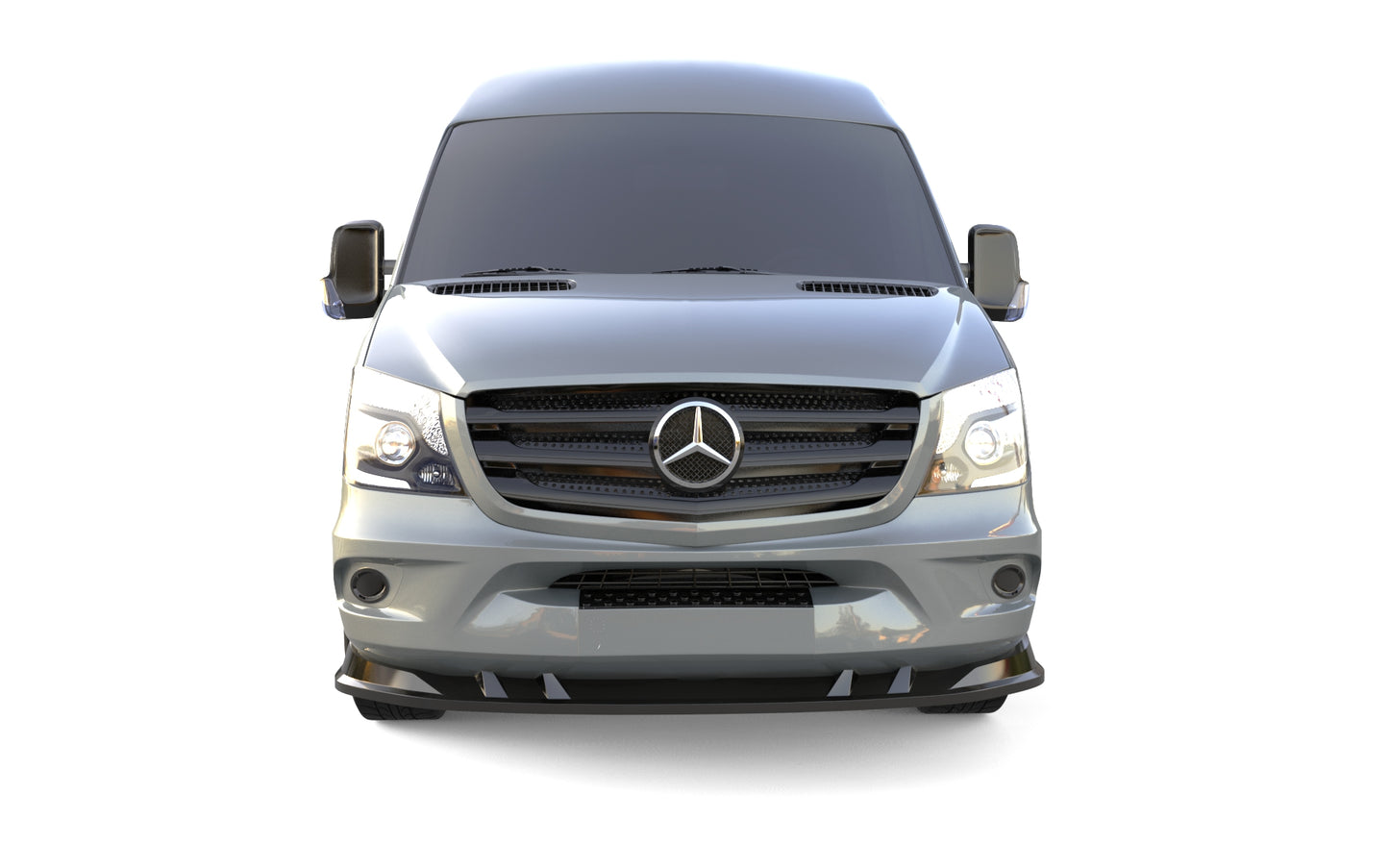 💕 Splitter Anteriore Adatto per Mercedes Sprinter W906 2014-2018 Nero Lucido 💕