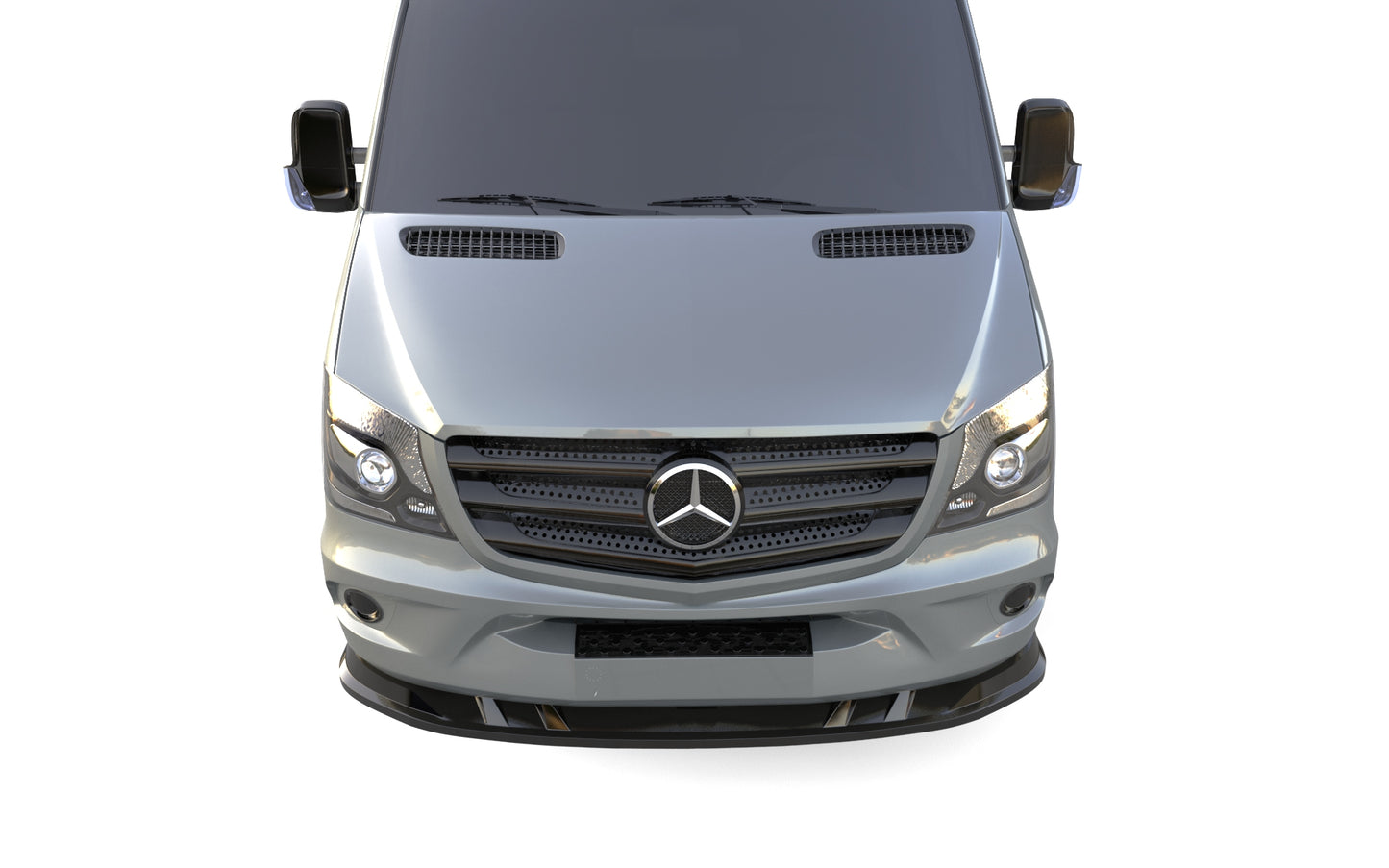 💕 Splitter Anteriore Adatto per Mercedes Sprinter W906 2014-2018 Nero Lucido 💕