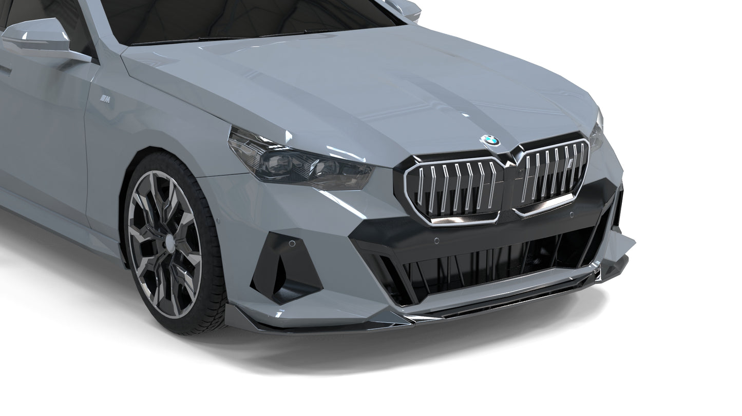 💕 Splitter Adatto per BMW Serie 5 G60 i5 M-Pack Nero Lucido ABS 💕 (Copia)
