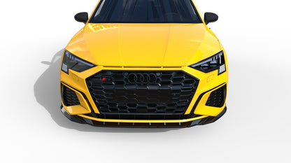 💕 Splitter Anteriore Adatto per Audi A3 S-Line S3 8Y Sedan Nero Lucido 💕