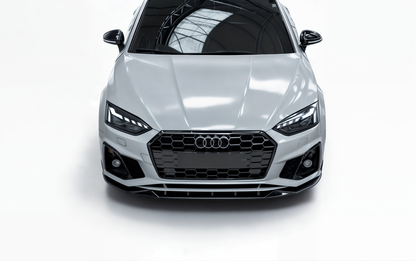 💕 Splitter Anteriore Adatto per Audi S5 A5 S-Line 2019-2024 Nero Lucido 💕