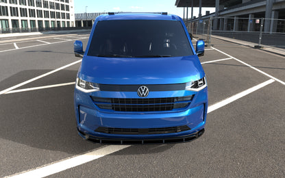 💕 Splitter Anteriore Adatto per VW Transporter T7 2022+ Nero Lucido 💕