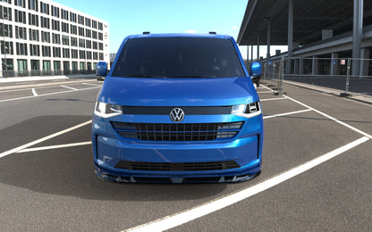 💕 Splitter Anteriore Adatto per VW Transporter T7 V2 2022+ Nero Lucido 💕
