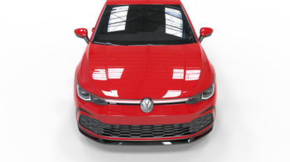 💕 Splitter Anteriore Adatto per VW Golf 8 GTI GTD GTE V2 Nero Lucido 💕