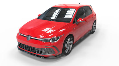 💕 Splitter Anteriore Adatto per VW Golf 8 GTI GTD GTE V2 Nero Lucido 💕
