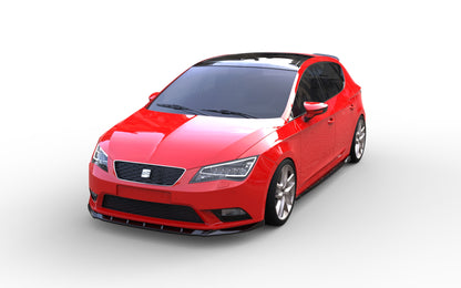💕 Splitter Anteriore Adatto per Seat Leon FR Cupra Mk3 2012-2016 Nero Lucido 💕