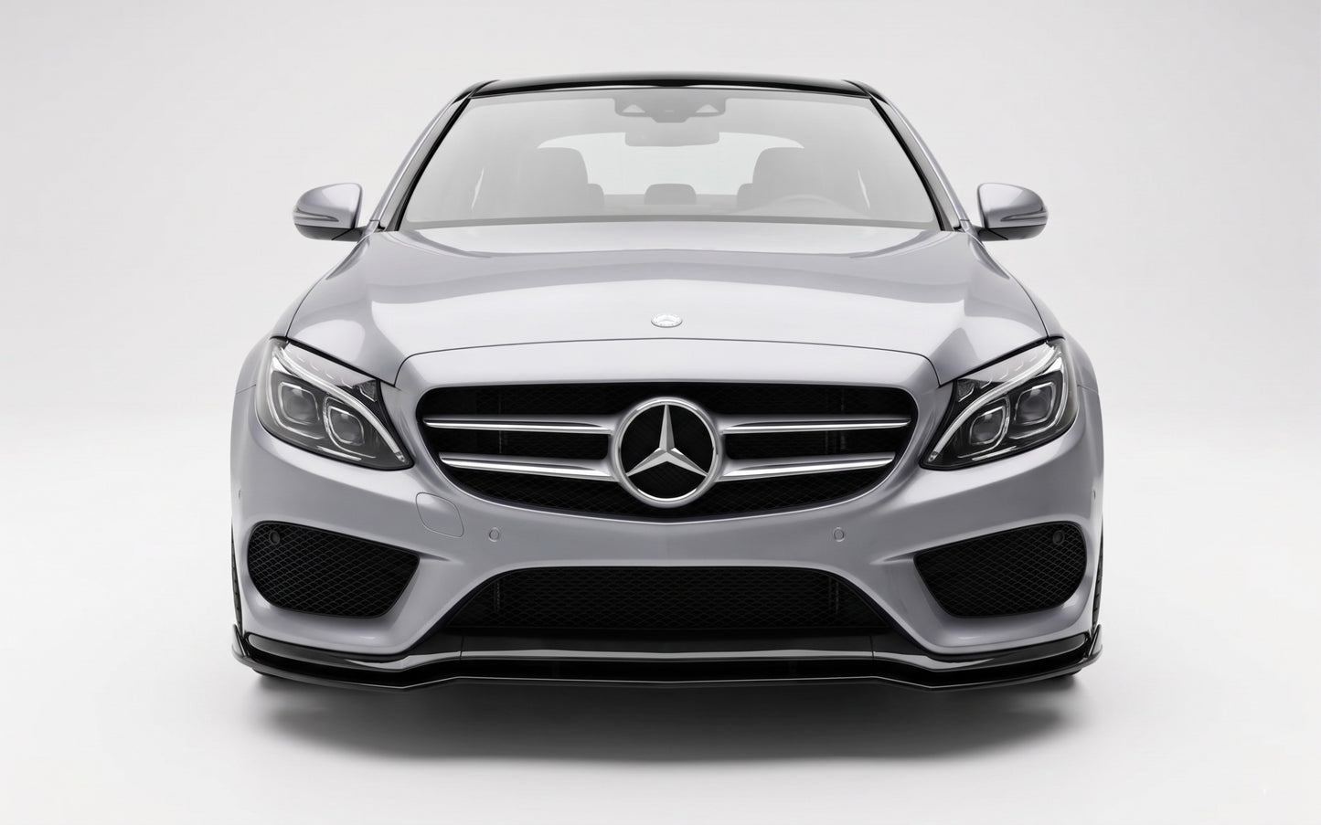 💕 Splitter Anteriore Adatto per Mercedes W205 AMG-Line C43 Nero Lucido 💕