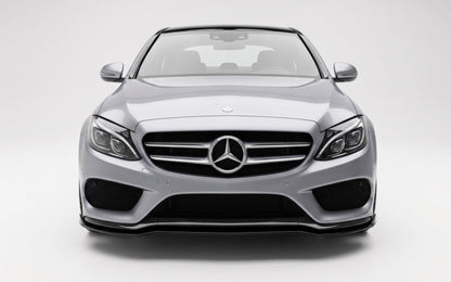 💕 Splitter Anteriore Adatto per Mercedes W205 AMG-Line C43 Nero Lucido 💕